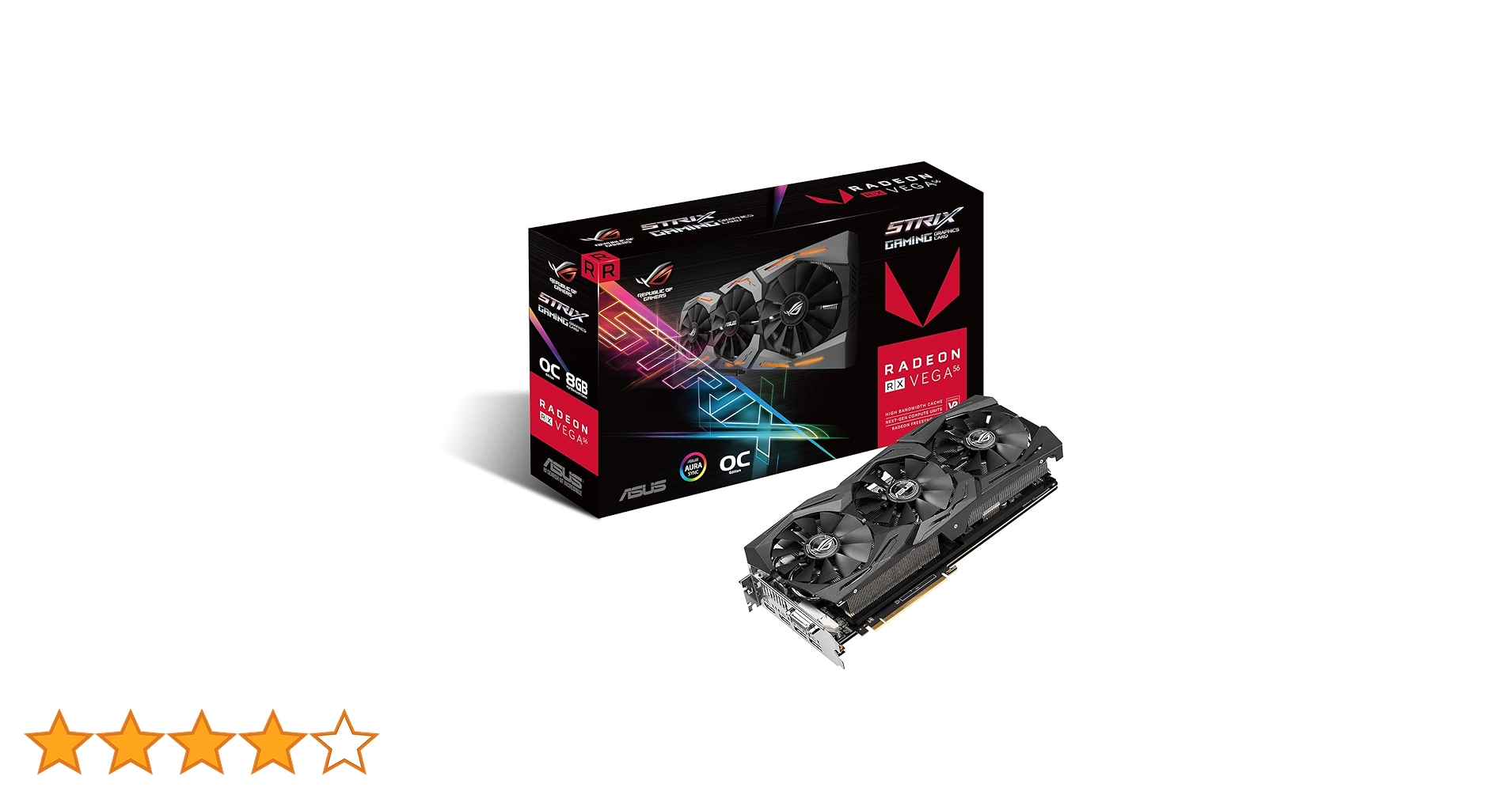 ASUS - [新品未開封]ASUS STRIX Vega56 ASUS ROG Radeon RX Vega 56 Graphics Card STRIX-RXVEGA56-O8G